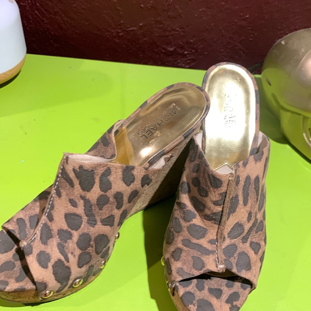 Wore these platforms one time. Cute leopard print.